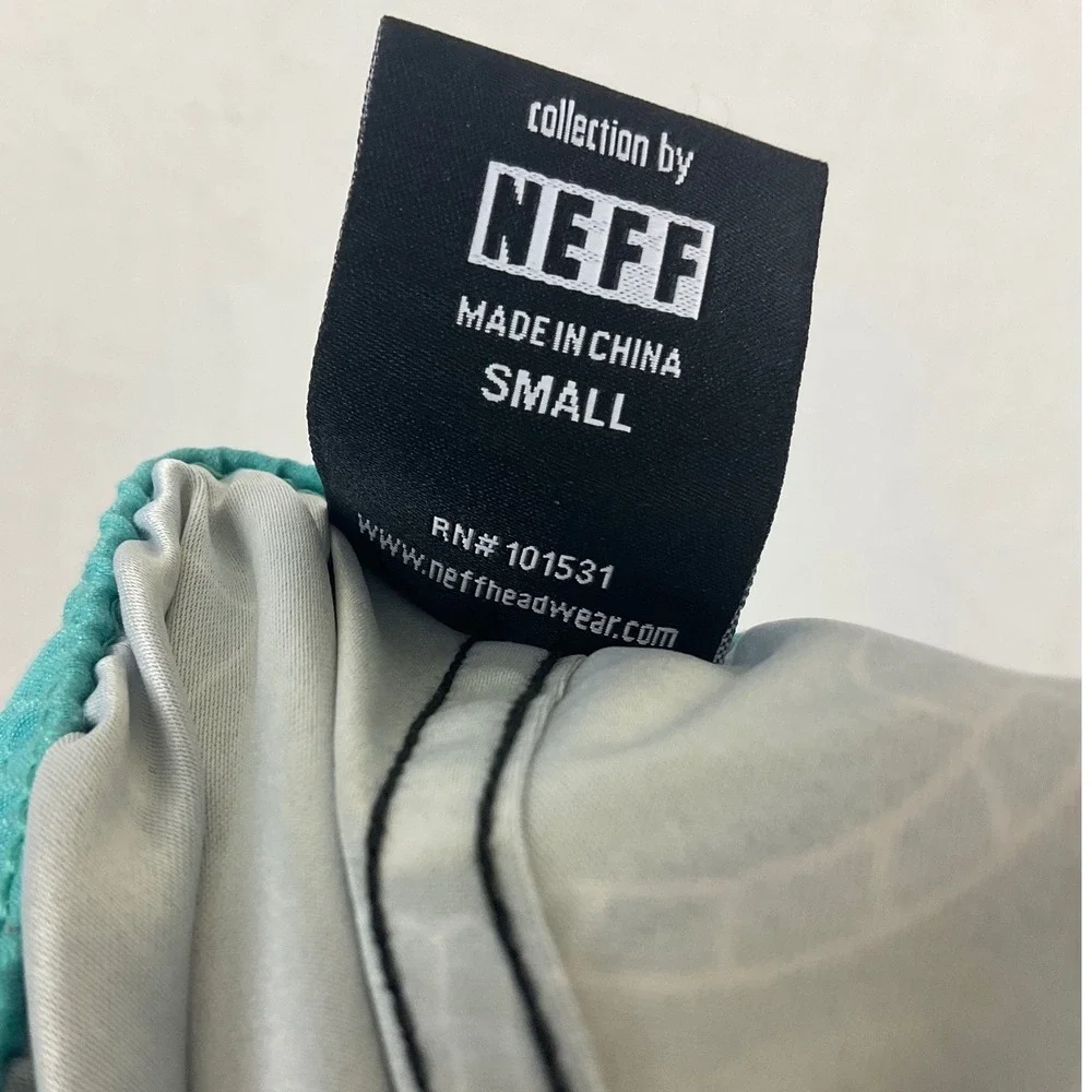 Neff The Simpsons Kwik-E-Mart Bart Simpson Swim Trunks Mens Small Black Teal NEW